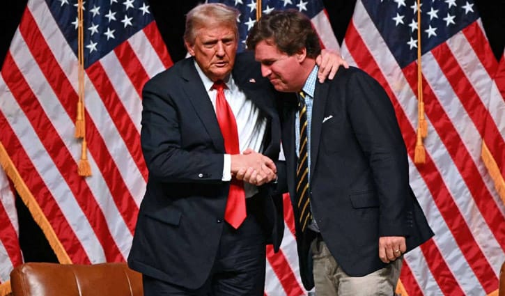 ট্রাম্পকে নির্বাচনে জেতাতে সাহায্য করায় ক্ষমা চাইলেন কার্লসন