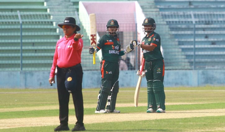 রোমাঞ্চকর জয়ে সিরিজ শুরু টাইগ্রেসদের