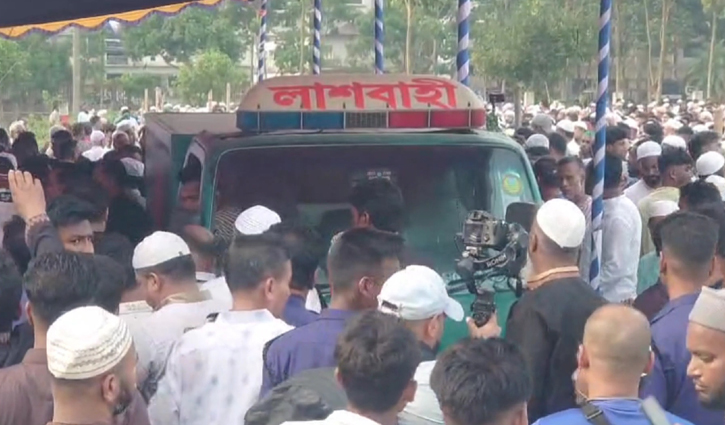 বাবার কবরের পাশে সমাহিত হলেন মিজানুর রহমান সিনহা