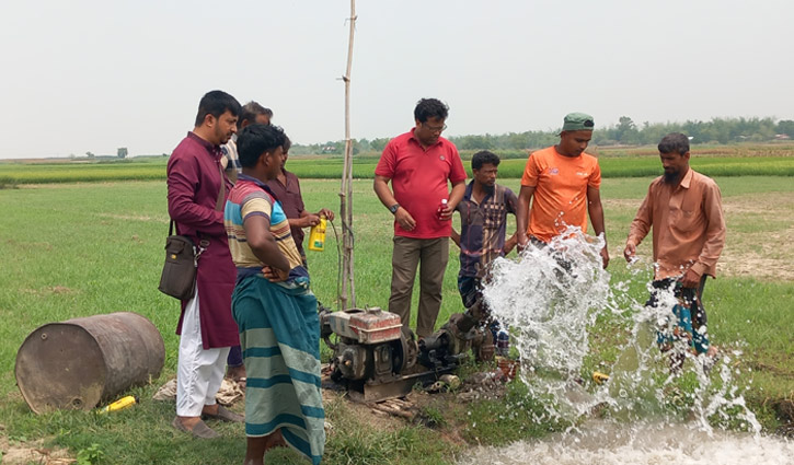 ডিজেল সংকটে বিকল্প জ্বালানিতে সেচ দিচ্ছেন কৃষকরা