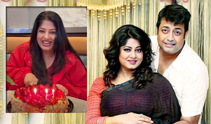 দূরদেশে কেক কেটে ওমর সানীকে শুভেচ্ছা জানালেন মৌসুমী