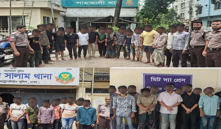মিরপুরে বিশেষ অভিযান, গ্রেপ্তার ১৫৩