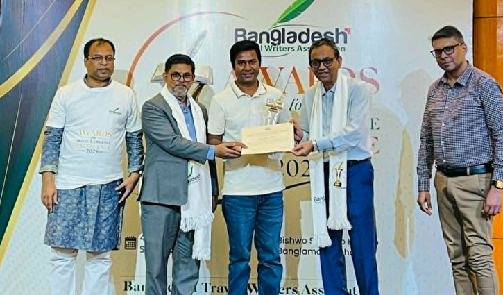 সেরা ট্রাভেল কন্টেন্ট ক্রিয়েটর সালাহউদ্দিন সুমন