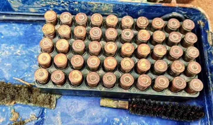 নদীতে মাছ ধরতে গিয়ে মিলল ৫০ রাউন্ড গুলি