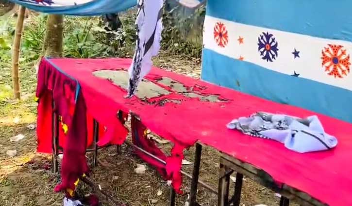 বগুড়ায় বিএনপির নির্বাচনি কার্যালয়ে অগ্নিসংযোগ