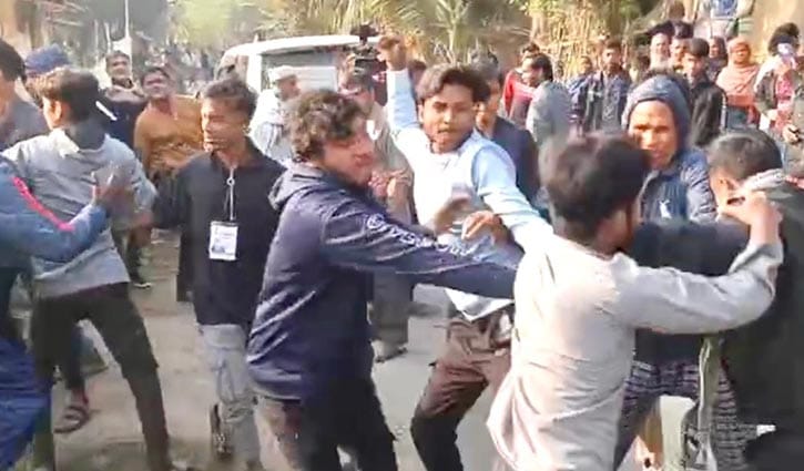 রাজশাহীতে বিএনপি ও স্বতন্ত্র প্রার্থীর কর্মীদের হাতাহাতি