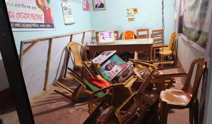 নাটোরে বিএনপি কার্যালয় ভাঙচুরের অভিযোগ আ.লীগের বিরুদ্ধে