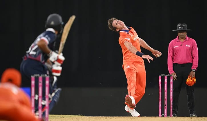 নেদারল্যান্ডসকে ১৯৭ রানের টার্গেট দিল যুক্তরাষ্ট্র