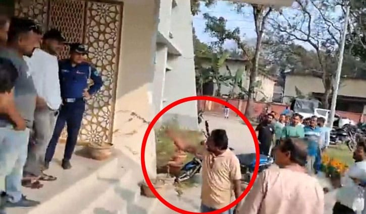 ওসির সামনে চাঁদা দাবির অভিযোগ, যুবদল নেতা বললেন ‘পাওনা টাকা চেয়েছি’