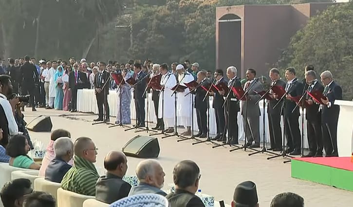 শপথ নিলেন ২৫ মন্ত্রী