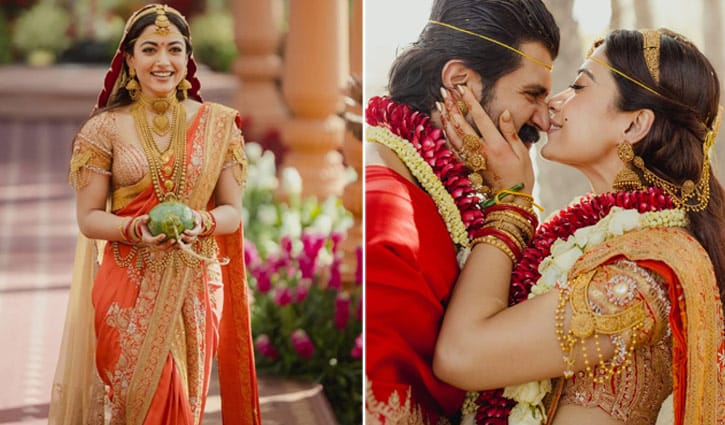 ছবিতে রাশমিকা-বিজয়ের বিয়ের নানা মুহূর্ত