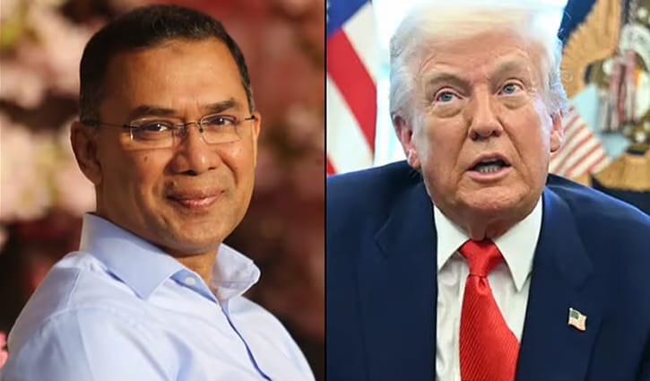 তারেক রহমানকে অভিনন্দন জানালেন ডোনাল্ড ট্রাম্প