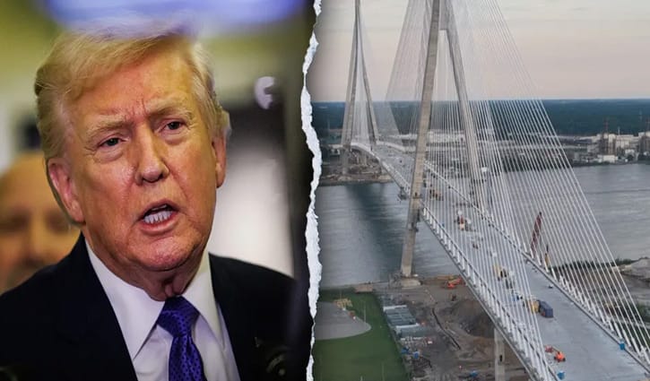 যুক্তরাষ্ট্র-কানাডা সংযোগ সেতু বন্ধের হুমকি দিলেন ট্রাম্প