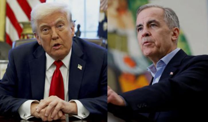 কানাডার ওপর ১০০ শতাংশ শুল্ক আরোপের হুমকি ট্রাম্পের