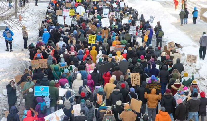 যুক্তরাষ্ট্রজুড়ে বিক্ষোভ