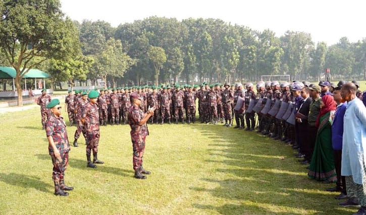 নির্বাচন: দিনাজপুরে প্রস্তুত বিজিবির মোবাইল-স্ট্রাইকিং ফোর্স