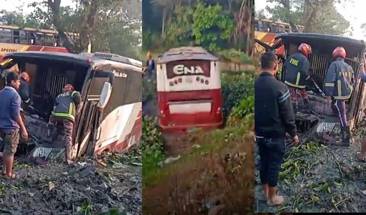 সুনামগঞ্জে বাস-পিকআপ মুখোমুখি সংঘর্ষ, নিহত ১