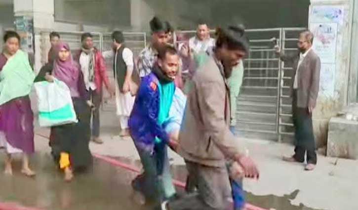 মমেক হাসপাতালে আগুন, হুড়োহুড়ি-বিশৃঙ্খলা 