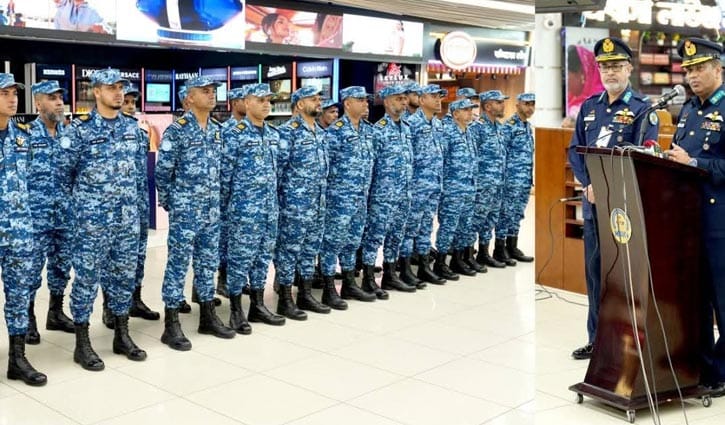 কঙ্গোর উদ্দেশ্যে যাত্রা বিমান বাহিনীর ৩৫ সদস্যের