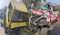 গৌরনদীতে ট্রাকে লাশবাহী অ্যাম্বুলেন্সের ধাক্কা, আহত ৬