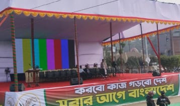 প্রস্তুত মঞ্চ, জড়ো হচ্ছেন বিএনপির নেতাকর্মীরা