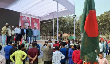 গাজীপুরে তারেক রহমানকে বরণে প্রস্তুত মঞ্চ, অপেক্ষায় নেতাকর্মীরা