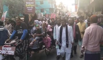 হাদি স্মরণে ঝালকাঠিতে মার্চ ফর জাস্টিস 