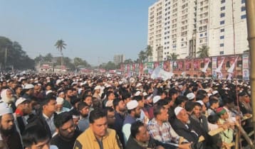 জামায়াতের জনসভা, লোকে লোকারণ্য ফেনী পাইলট বিদ্যালয় মাঠ