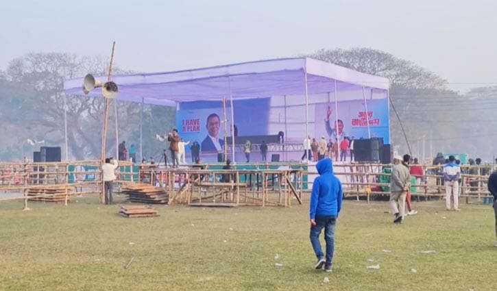 প্রস্তুত মঞ্চ, তারেক রহমানের অপেক্ষায় নেতাকর্মীরা