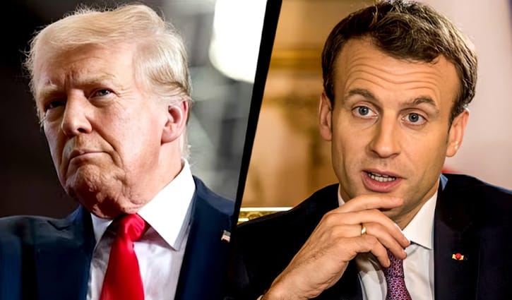 ট্রাম্পের ‘আমন্ত্রণ’ প্রত্যাখ্যান করায় ম্যাঁখোকে তুচ্ছতাচ্ছিল্য