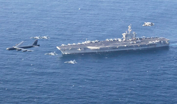 ভেনেজুয়েলার চেয়েও বড় ‘নৌবহর’ দিয়ে ইরানকে হুমকি দিলেন ট্রাম্প