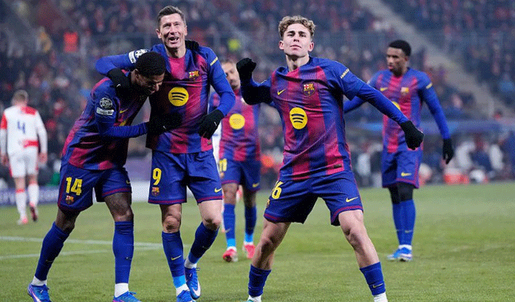 লোপেজের জোড়া গোলে ঘুরে দাঁড়াল বার্সা