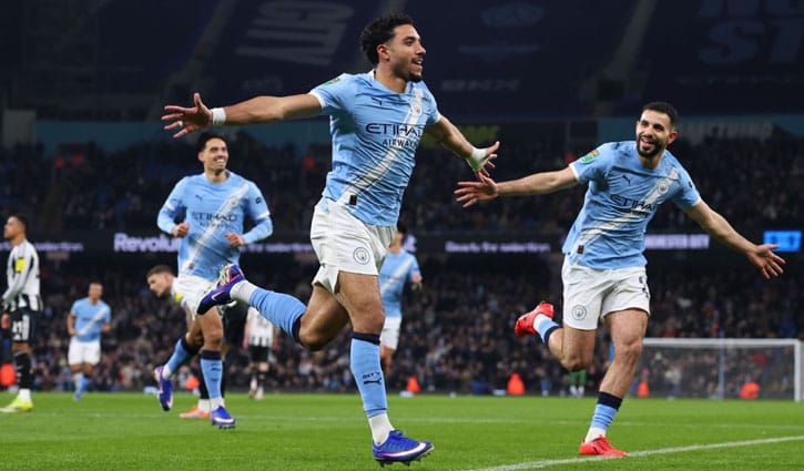 নিউক্যাসলকে উড়িয়ে ফাইনালে ম্যানসিটি