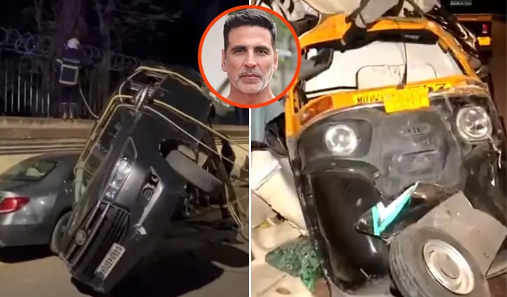 ভয়াবহ দুর্ঘটনার কবলে অক্ষয়-টুইঙ্কেলের গাড়ি বহর