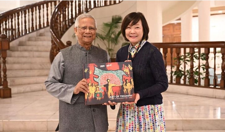 প্রধান উপদেষ্টার সঙ্গে জাপানের সাবেক প্রধানমন্ত্রীর স্ত্রীর সাক্ষাৎ