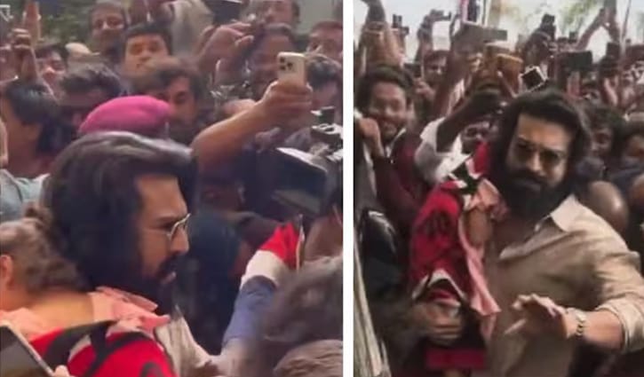 রাম চরণের সঙ্গে ভক্তদের ‘রূঢ়’ আচরণ, ক্ষুব্ধ নেটিজেনরা