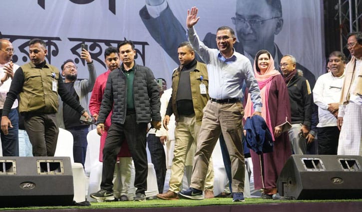 ভাষানটেকে সমাবেশে তারেক রহমান (ফটো স্টোরি)
