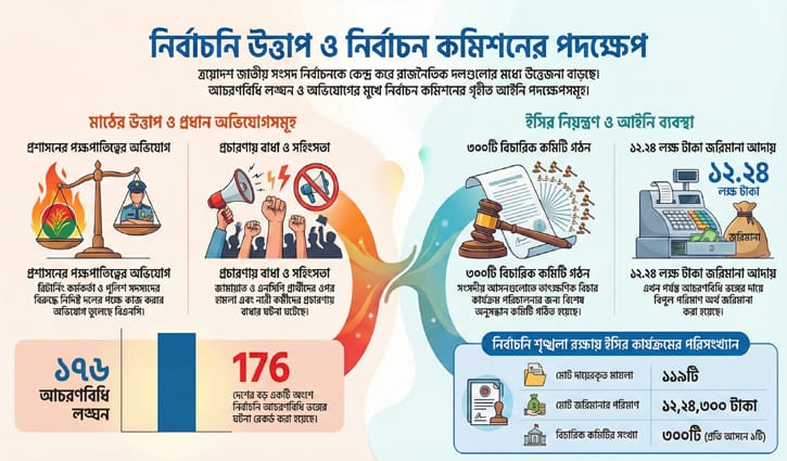 ভোটের মাঠে উত্তাপ, ইসিতে অভিযোগের লড়াই