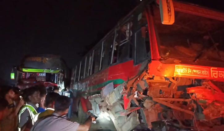 গোপালগঞ্জে মধ্যরাতে দুই বাসের সংঘর্ষ, নিহত ২