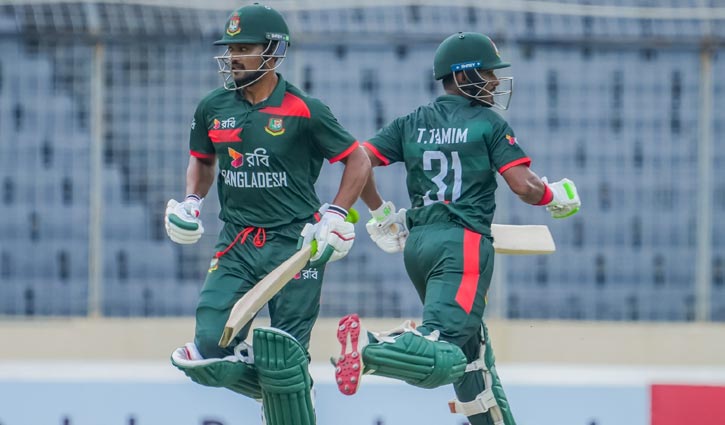তানজিদ-নাজমুলের ফিফটির পর মোসাদ্দেক-তাওহীদ হাল ধরে