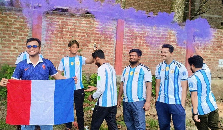 গোলাপজল ছিটিয়ে ও রঙ উড়িয়ে ব্রাজিল ছাড়লেন চিকিৎসক সমর্থক