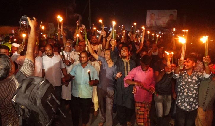 মহাপরিকল্পনা বাস্তবায়নের দাবিতে তিস্তাপাড়ে সমাবেশ-মশাল মিছিল