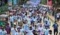 আকাশি-সাদা রঙের উন্মাদনায় মুখর সমুদ্রশহর কক্সবাজার