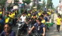 নাটোরে ব্রাজিল সমর্থকদের বর্ণাঢ্য শোভাযাত্রা