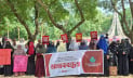 মনিরুল হকের বক্তব্য প্রত্যাহারের দাবিতে ইবি-চবিতে মানববন্ধন