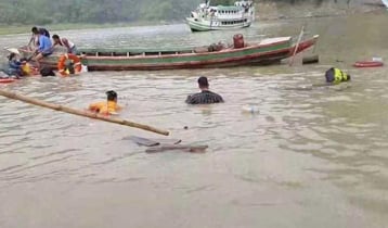 কাপ্তাই হ্রদে লঞ্চের ধাক্কায় ডুবল ইঞ্জিনচালিত নৌকা, উদ্ধার ১২