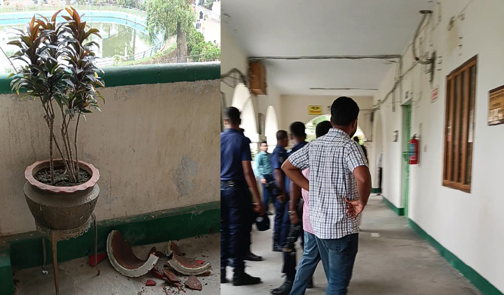 ময়মনসিংহ ডিসি অফিসে দুই বিএনপি নেতার মারামারি