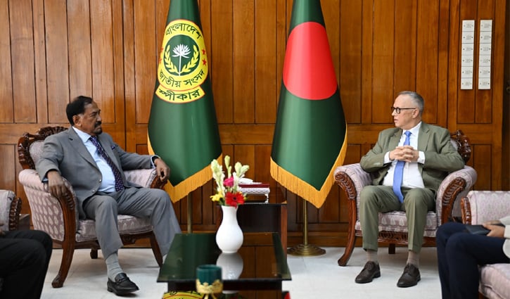 স্পিকারের সঙ্গে আইআরআই বাংলাদেশের আবাসিক প্রোগ্রাম ডিরেক্টরের সাক্ষাৎ