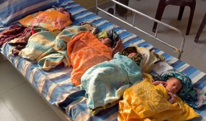 একসঙ্গে পাঁচ সন্তানের জন্ম, সুস্থ আছেন সবাই