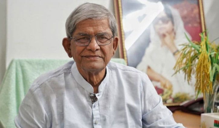 অন্তর্বর্তী সরকারকে ধন্যবাদ জানালেন মির্জা ফখরুল